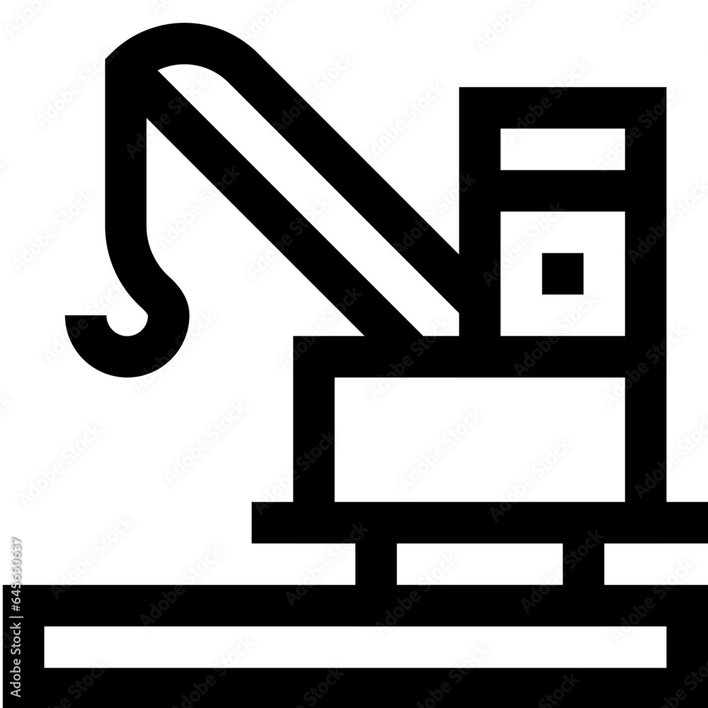 Offshore Rig Vector Icon Design Illustration Offshore Rig Vector Icon Design Illustration