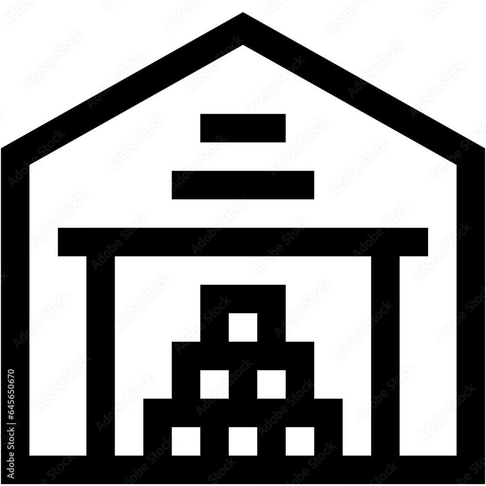 Stock Warehouse Vector Icon Design Illustration Stock Warehouse Vector Icon Design Illustration