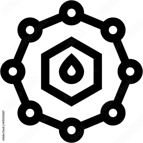 Benzol Vector Icon Design Illustration