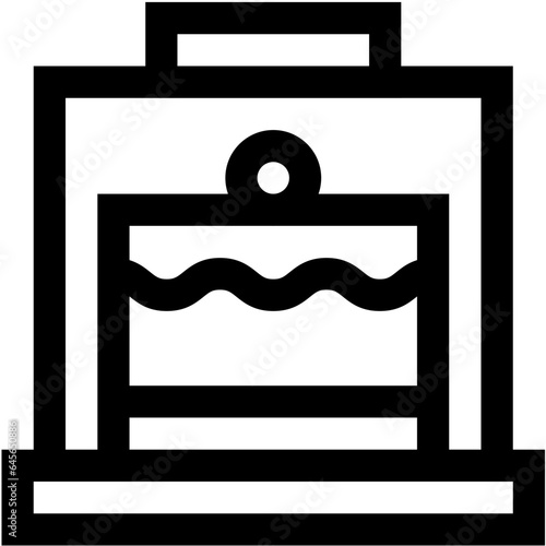Cake Dome Vector Icon Design Illustration