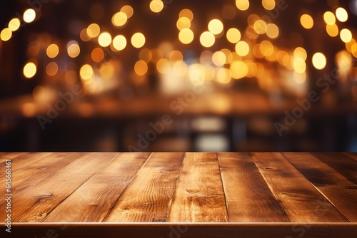 Cold beer pour in glass from crane in pub background