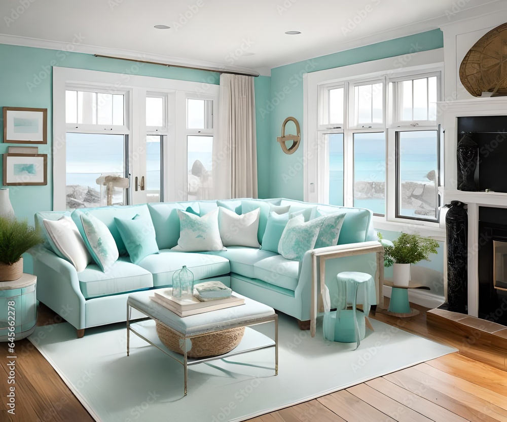 Fototapeta premium living room interior