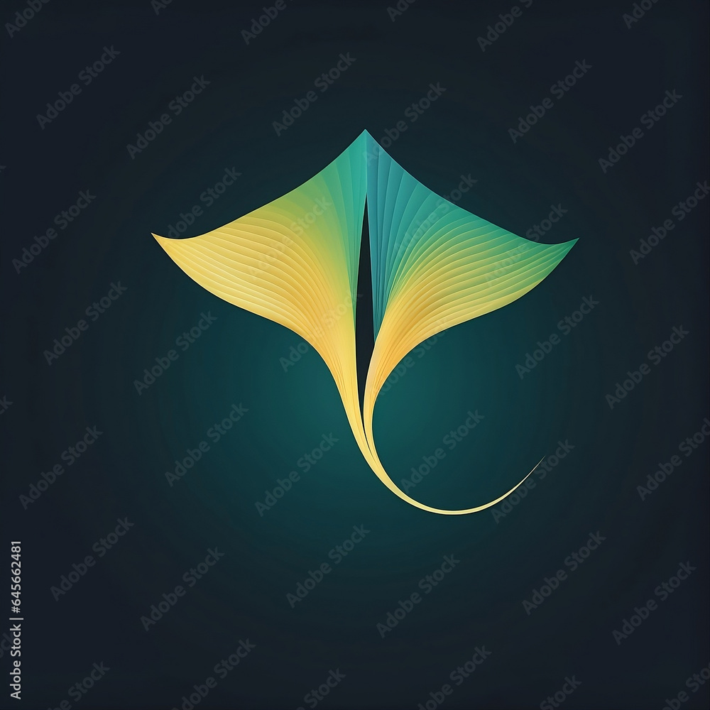 illustration of a leaf-generative ai