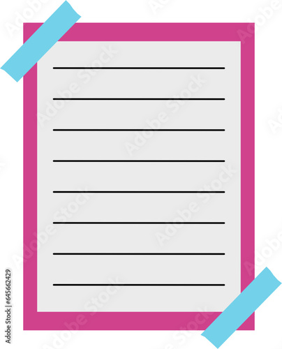 Note Paper With Washi Tape