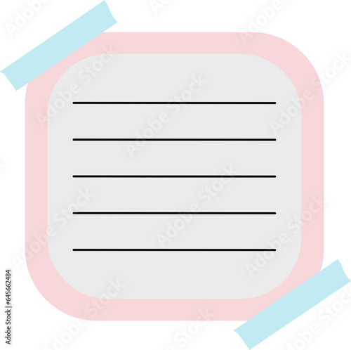 Note Paper With Washi Tape