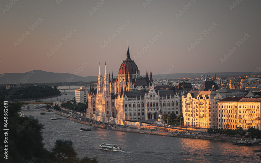 Obraz premium The Hungarian Parliament in Budapest