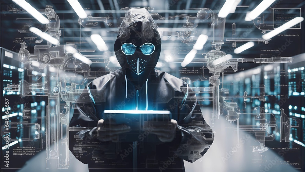 dagerous hacker stealing data inside a server room dagerous hacker stealing data inside a server room