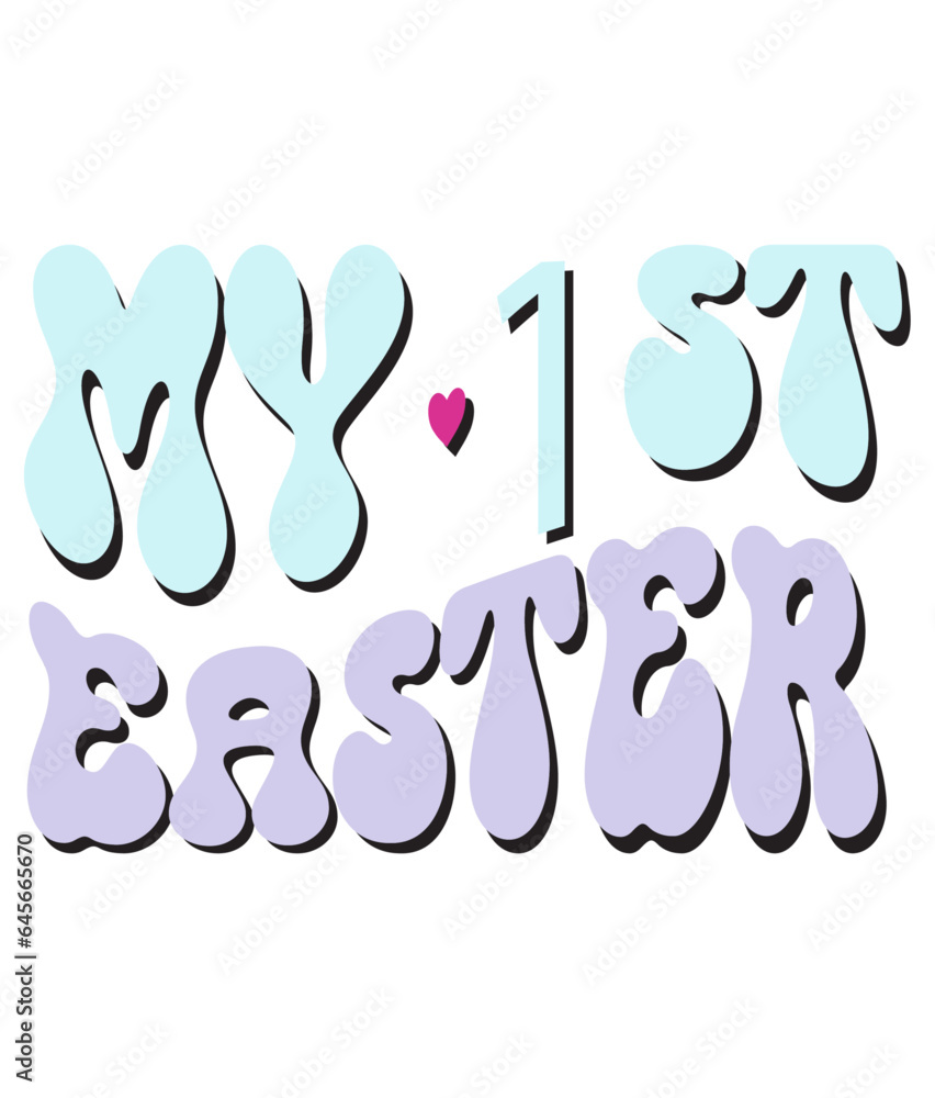 Retro Easter Craft Design. T-shirt Design. Illustration Retro Easter Craft Design. T-shirt Design. Illustration
