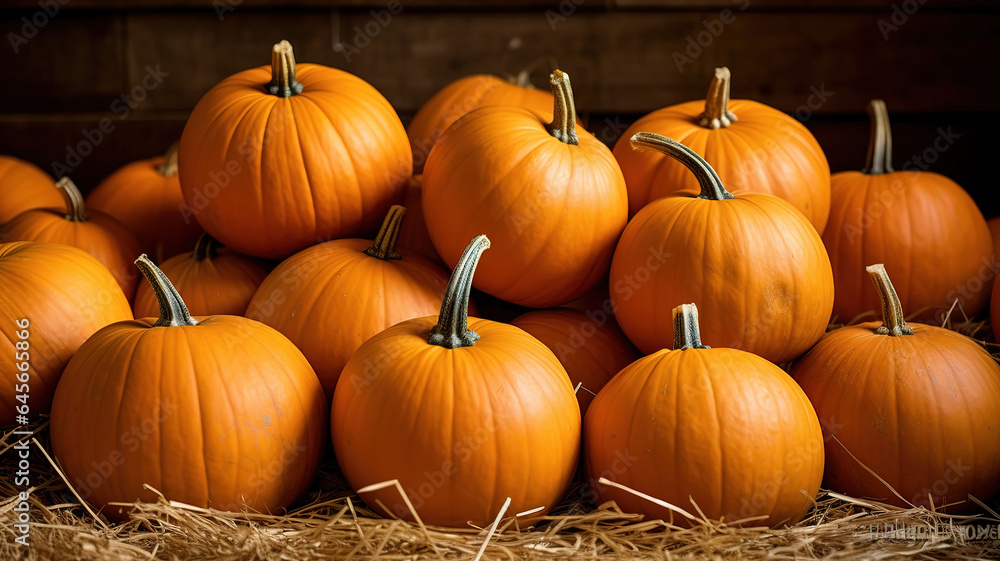 Raw beautiful pumpkins arrangement. Generative Ai Raw beautiful pumpkins arrangement. Generative Ai