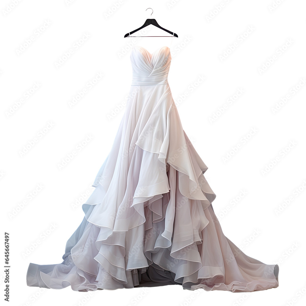 Bridal gown Gown hanging Gown with train transparent background Bridal gown Gown hanging Gown with train transparent background
