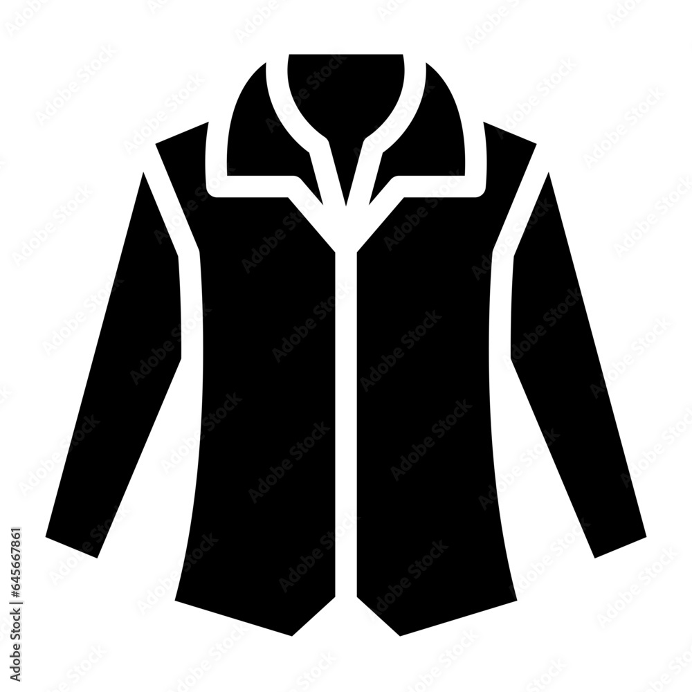 Naklejka premium jacket glyph 