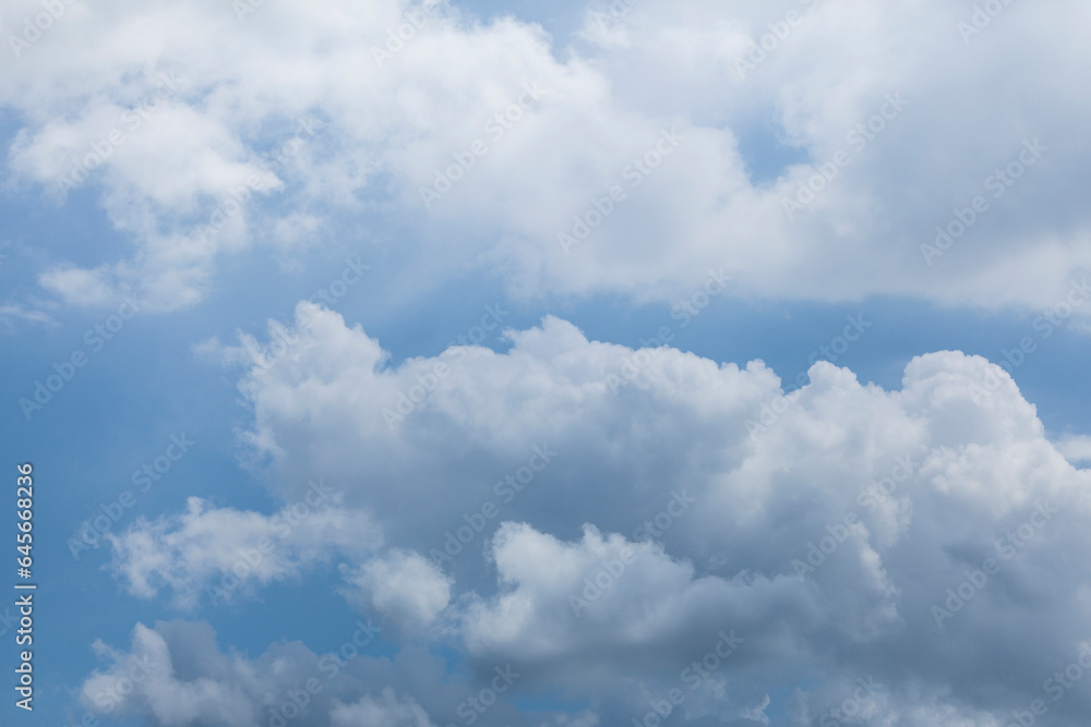 Clouds on the blue sky