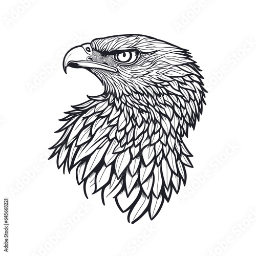 eagle tattoo vector
