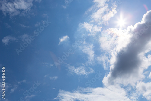 Clouds on the blue sky