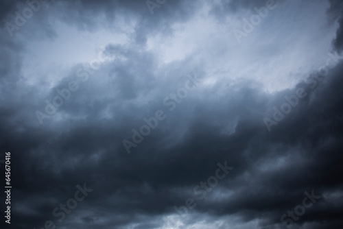 Dramatic thunderstorm clouds