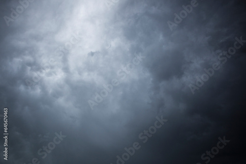 Dramatic thunderstorm clouds