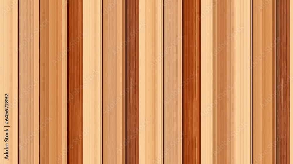 Obraz premium Wooden slats texture seamless pattern, Generative AI