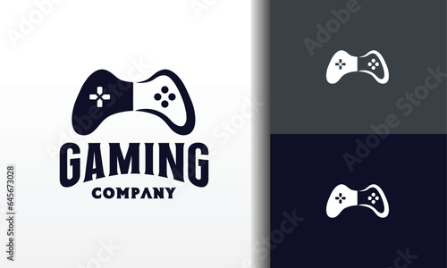 simple stick controller game logo