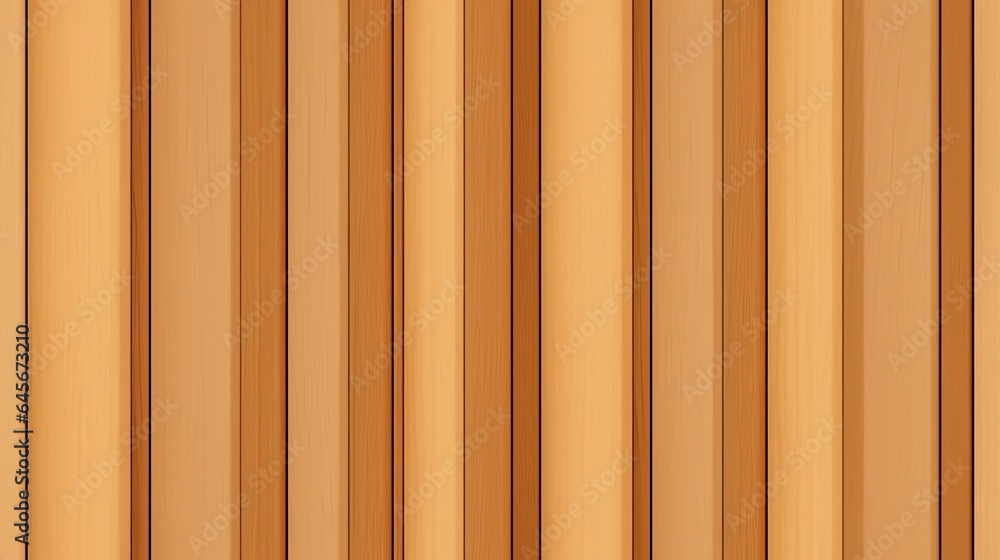Obraz premium Wooden slats texture seamless pattern, Generative AI