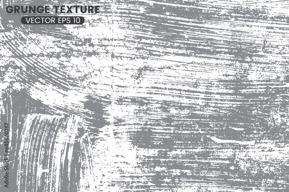 Fototapeta premium Grunge background black and white. Texture of chips, cracks, scratches, scuffs, dust, dirt. Dark monochrome surface. Old vintage vector pattern. Vector Format 