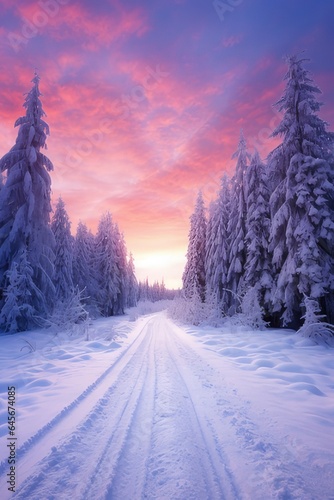 winter landscape with snow © suryana