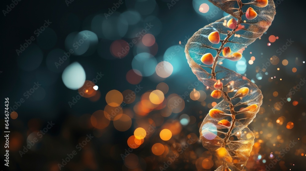 Obraz premium mRNA and healthy aging program well being collage style, generative ai