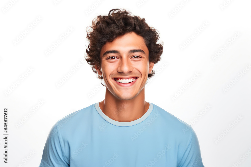 Charming Young Man with a Radiant Grin Charming Young Man with a Radiant Grin