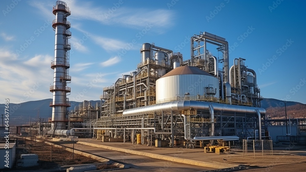Pipelines and pipe rack of an industrial operation producing petroleum, chemicals, hydrogen, or ammonia. Pipelines and pipe rack of an industrial operation producing petroleum, chemicals, hydrogen, or ammonia.