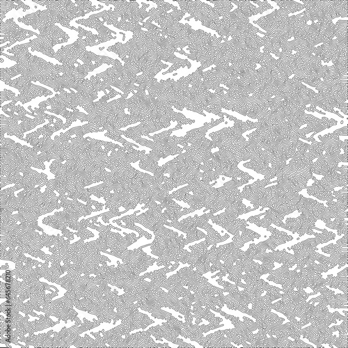 turing reaction diffusion monochrome seamless pattern with chaotic motion. Natural background with organic structures. Vector illustration of chemical morphogenesis concept. Vector Formats