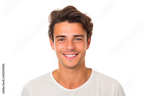 Energetic Studio Smile: Handsome Male