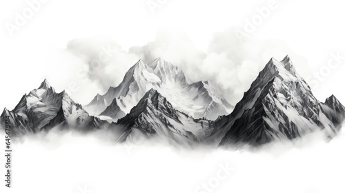 Unusual mountain landscapes ai image generated © moon