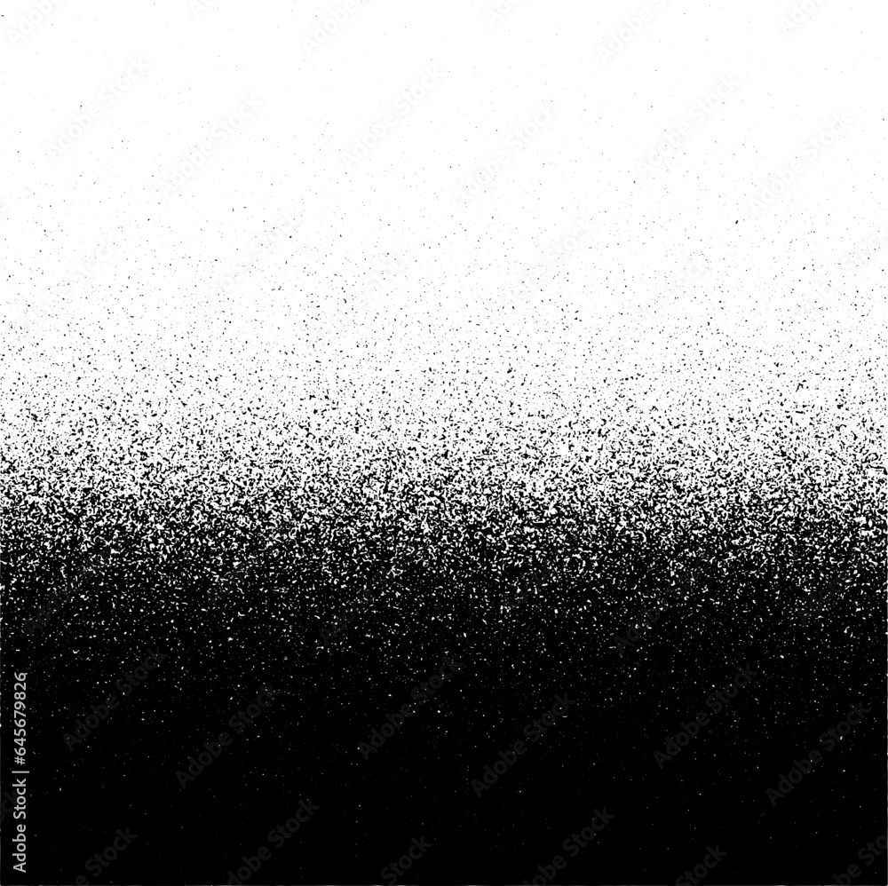 Black Noise vertical line Gradient Vector Distressed Textured Background. Abstract Grungy Grainy Texture. Pointillism Art Abstraction line Graphic Grunge transition Format Vektor