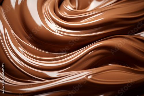 Close up photo of chocolate flow