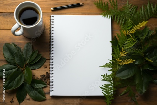 Blank screen notebook mockup in a realistic black frame for presentations