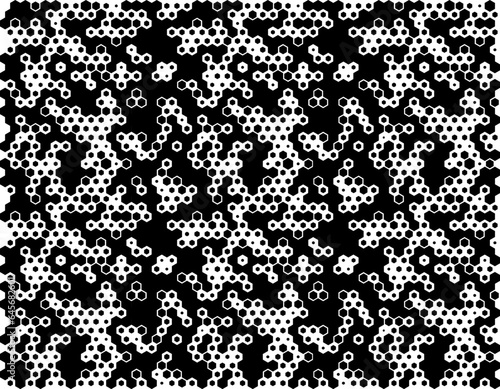 Wallpaper Mural Hexagon Vector Abstract Geometric Technology Background. Halftone Hex Retro Simple Pattern. Minimal Style Dynamic Tech Wallpaper. 

Vector Formats  Torontodigital.ca