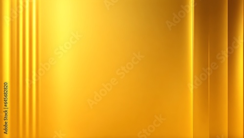 Luxurious Gradient Golden Background with Illuminated Lines on Both Sides and Ample Copy Space