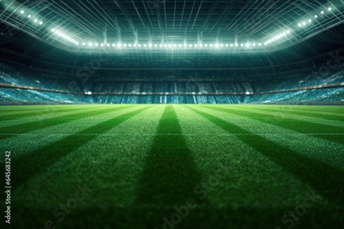 Soccer Stadium  An imaginary stadium is rendered. AI Generated