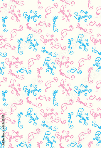 Pink and Blue Seamless Wallpaper for Gender Reveal Party