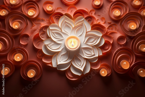 Diwali concept background. Diwali Indian festival. Diwali Hindu festival