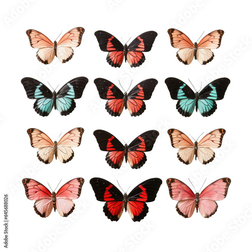 Heliconius butterflies isolated on transparent background © 2rogan