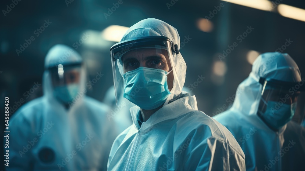 Doctors in front, blurred, doctor's day Doctors in front, blurred, doctor's day