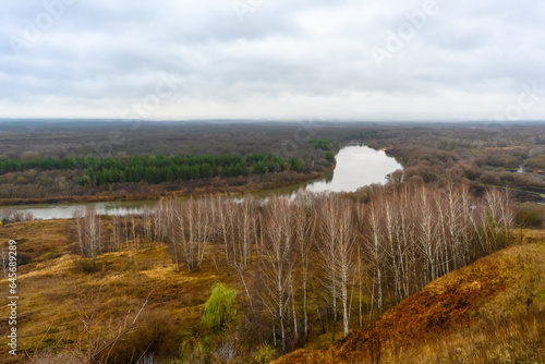 View from Nikolskaya mountain to the river Sura.