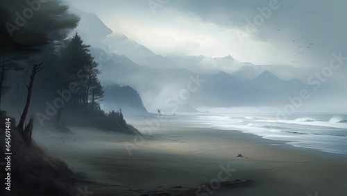 Beach at night