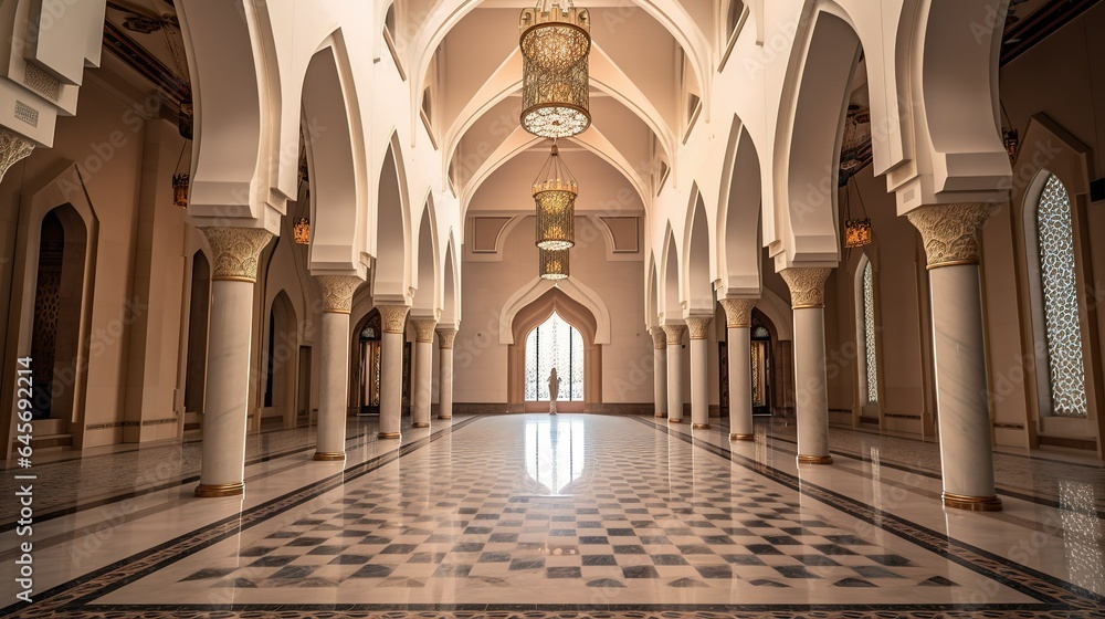 A photograph of a mosque A photograph of a mosque