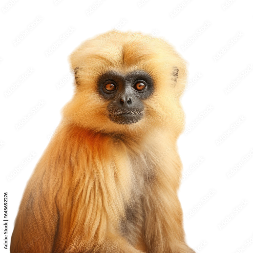 Gibbons classified as primates are apes in the chordate phylum transparent background Gibbons classified as primates are apes in the chordate phylum transparent background