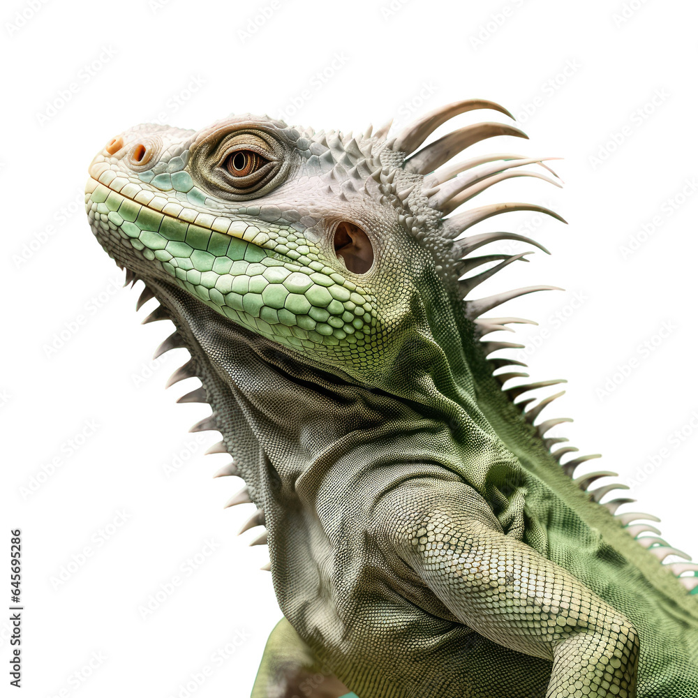 iguana that is green transparent background