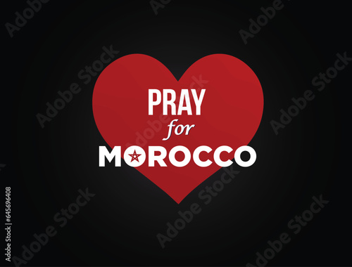 pray for Morocco concept poster design. earthquake hit Morocco.