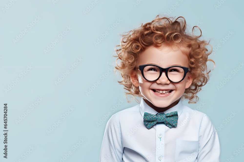 portrait of a smiling kid back to school background wallpaper