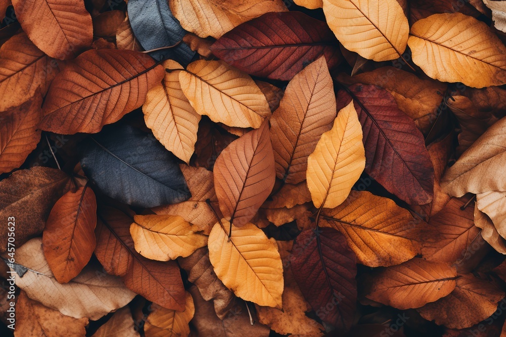 Fototapeta premium autumn leaves background texture