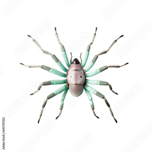 Spider in transparent background with banner mock up